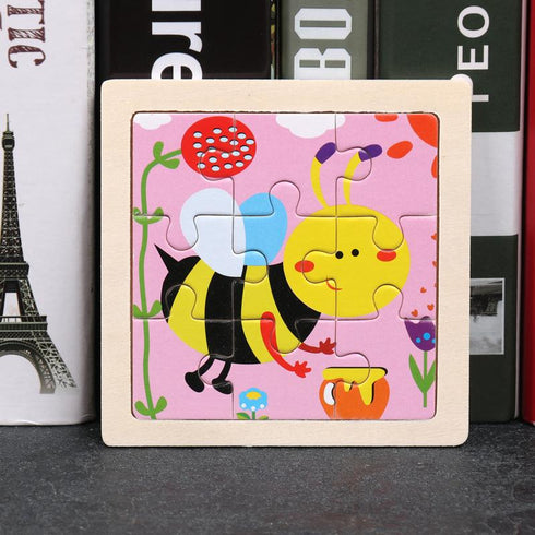 Early education puzzle puzzle toy enlightenment cognition cartoon wooden puzzle